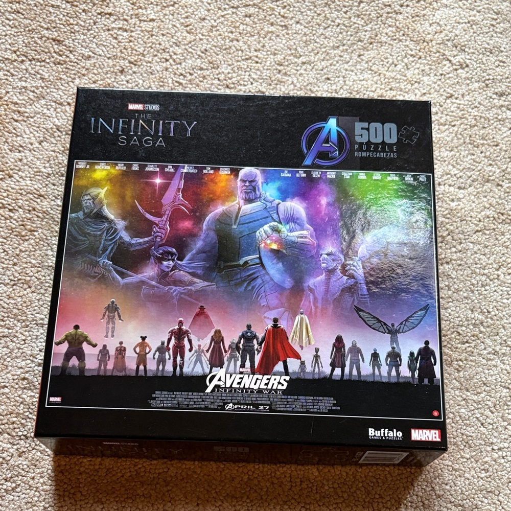 Marvel Infinity Saga Puzzle with Vibrant Colors